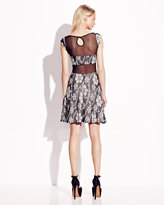 Thumbnail for your product : Betsey Johnson Sleeveless Dress With Sheer Insets