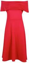 Thumbnail for your product : boohoo Off Shoulder Oversized Midi Skater Dress