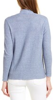 Thumbnail for your product : Eileen Fisher Petite Melange Straight Linen Cardigan
