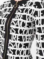 Thumbnail for your product : Versace Jeans Couture Logo-Intarsia Zipped Cardigan