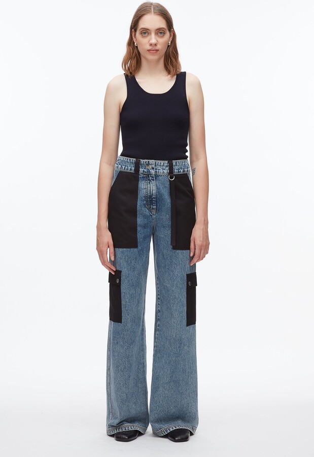 Denim Carpenter Pant in WASHED MEDIUM BLUE