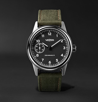 Weiss - Automatic Issue 38mm Stainless Steel and CORDURA Field Watch - Men - Black