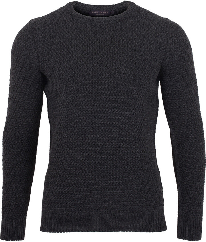 James Knitwear Paul James Wool Sweater Fisherman Sweater Paul
