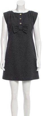 A.P.C. Wool Bow-Accented Dress