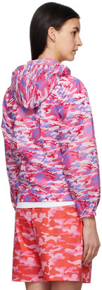 COMME DES GARÇONS GIRL Pink & Blue Camo Hooded Jacket