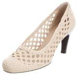 Thumbnail for your product : Dries Van Noten Woven Leather Pumps