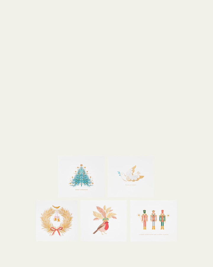 Assorted Festive Greeting Cards, Set of 10