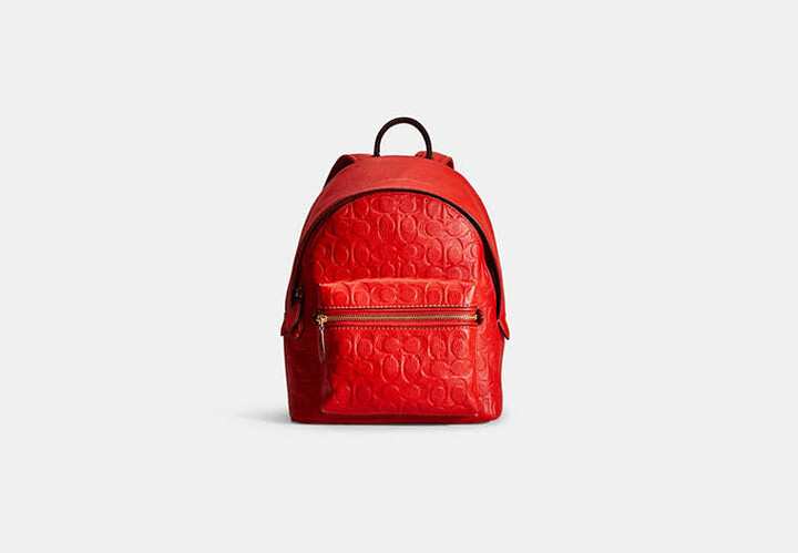 Coach Restored Charter Backpack 24 In Signature Leather