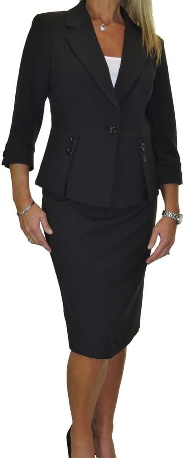 black skirt suit clearance