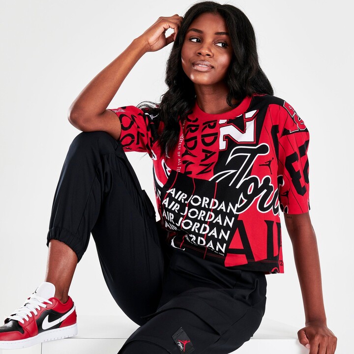 Nike Women's Jordan Allover Print T-shirt - ShopStyle