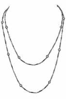 Thumbnail for your product : House Of Harlow Gunmetal Crystal Chain Necklace