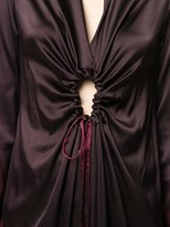 Thumbnail for your product : Masnada Cutout-Detail Ombre Satin Midi Dress