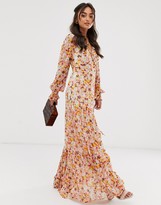 Thumbnail for your product : Ghost jasmine georgette floral wrap maxi dress