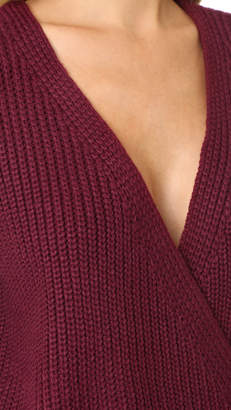 MinkPink Carmen Wrap Front Sweater