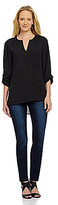 Thumbnail for your product : Gibson & Latimer Roll-Tab Hi-Low Blouse