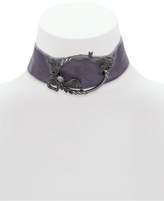 Thumbnail for your product : lonna & lilly Silver-Tone Clear & Hematite Crystal Velvet Choker Necklace