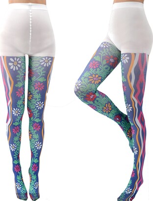 Sahabowi Women's High Waist Non-Slip Tights Multi-Pattern Digital Printing  Pantyhose Stockings - ShopStyle Hosiery