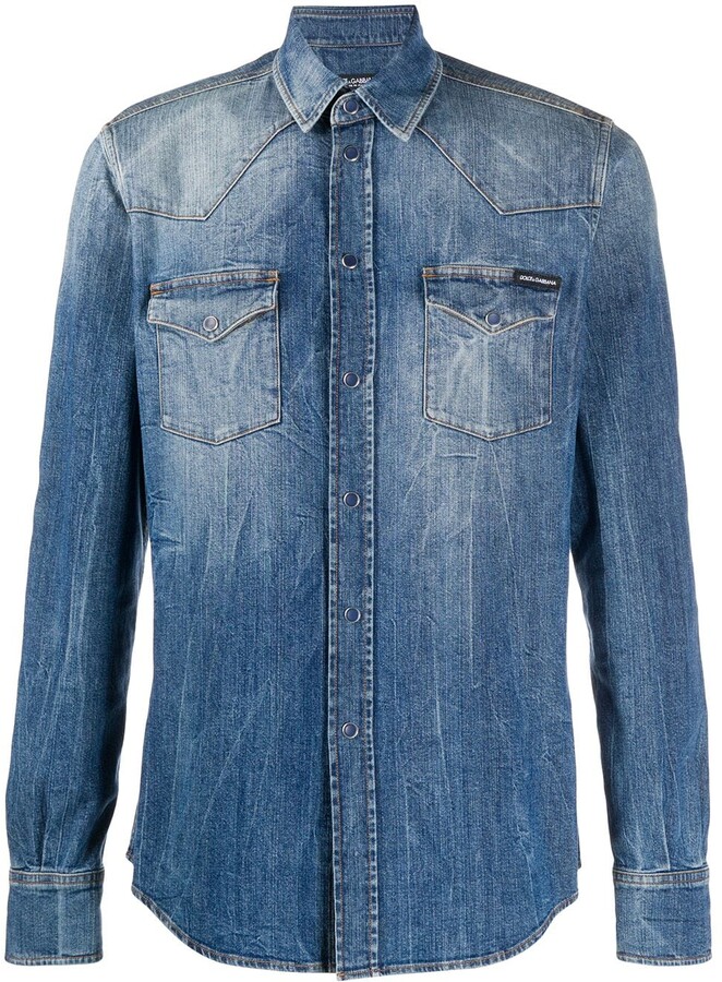 Dolce＆gabbana Denim Shirt | Shop the world's largest collection of 