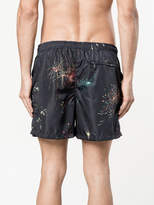 Thumbnail for your product : Valentino fireworks print swim short