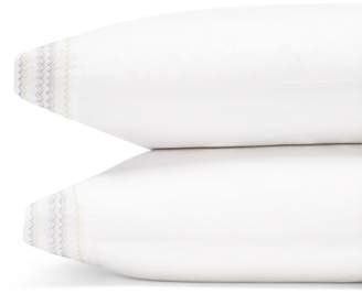 Sky Chevron Embroidered Standard Pillowcase, Pair - 100% Exclusive