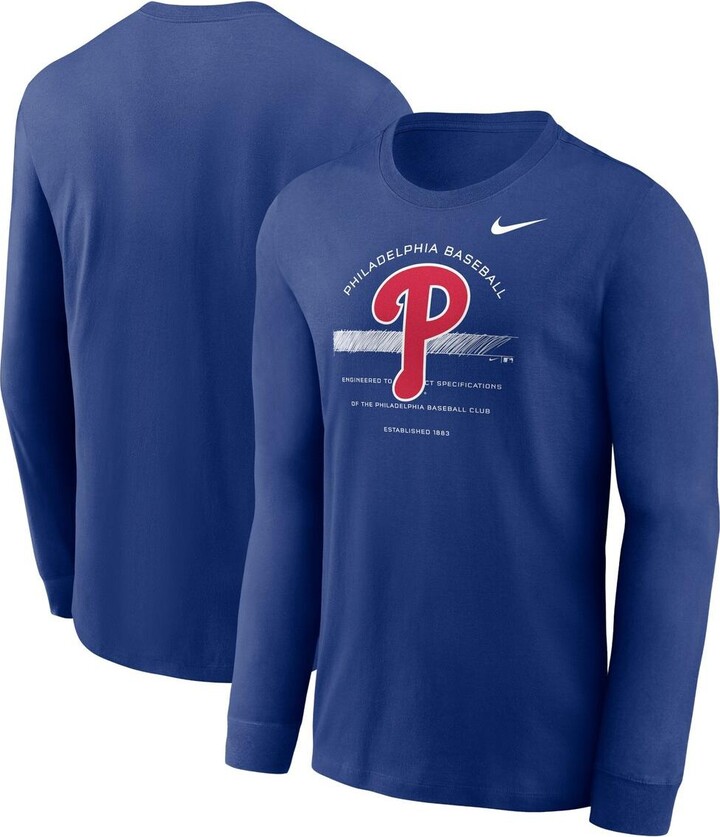 Men's Nike Joel Embiid Royal Philadelphia 76ers Player Name & Number  Performance T-Shirt