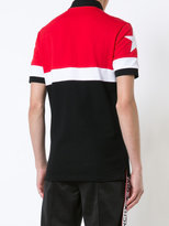 Thumbnail for your product : Givenchy star motif paneled polo shirt