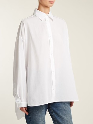 Raey Swing-back Cotton Shirt - White