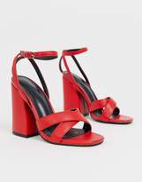 Thumbnail for your product : Z Code Z Z_Code_Z Exclusive Femi red block heeled sandals