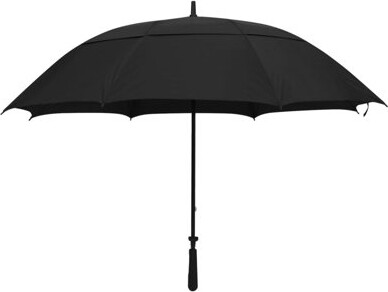 vidaXL Umbrella Black 190T PG, fiberglass Large Umbrella Round