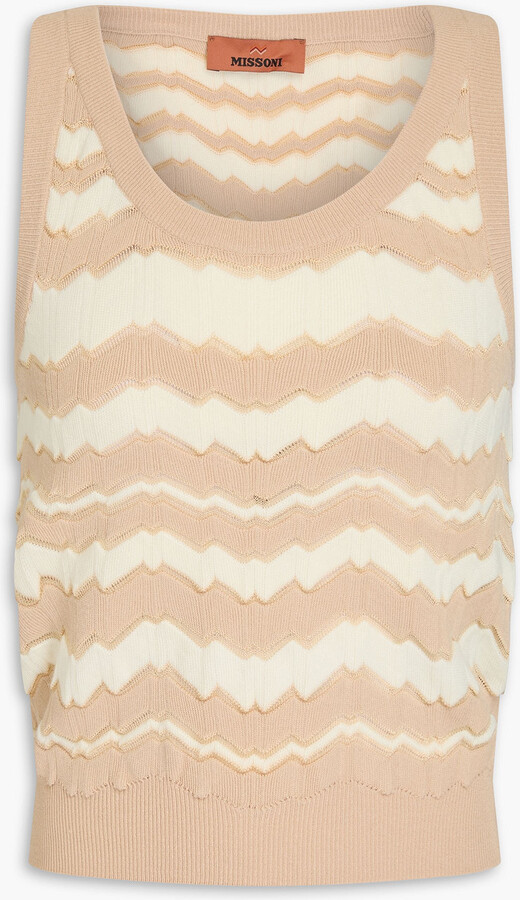 Missoni Crochet-knit tank