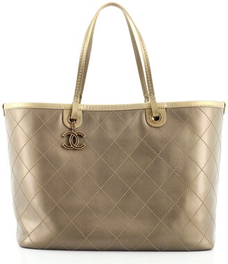Chanel Fever Tote Quilted Caviar Large - ShopStyle