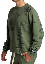 Thumbnail for your product : Reese Cooper Hand Drawn Hunting Motif Sweatshirt