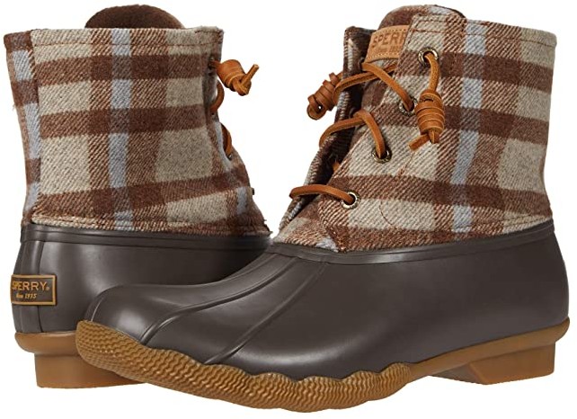 sperry plaid shoes