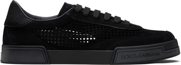 Dolce & Gabbana Black Suede Portofino Yacht Sneakers