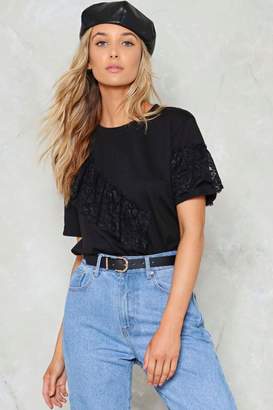 Nasty Gal Lace the Consequences Tee