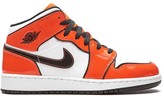 Thumbnail for your product : Jordan Kids Air Jordan 1 Mid SE "Turf Orange" sneakers