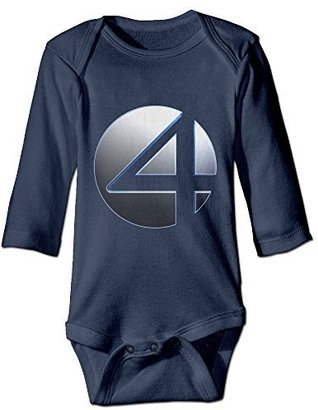 Samxing Fantastic Four Logo Infant Long Sleeve Outfits Bodysuits