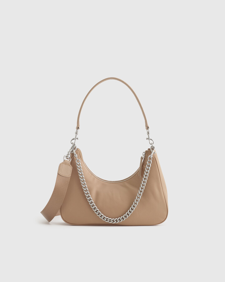 Quince Revive Nylon Convertible Crossbody Shoulder Bag