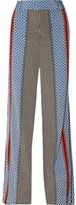 Thumbnail for your product : 10 Crosby Derek Lam Printed Silk-Satin Wide-Leg Pants