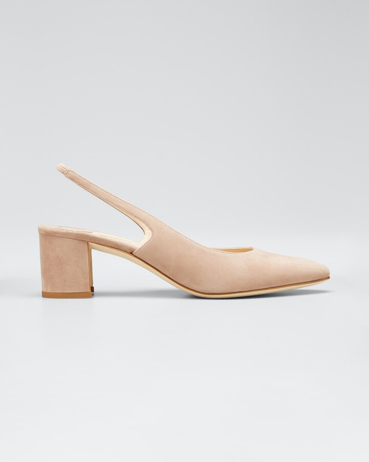 taupe slingback pumps