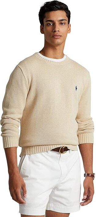 ralph lauren men's cotton crew neck sweaters