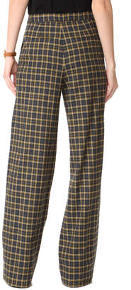 Robert Rodriguez High Waisted Plaid Trousers