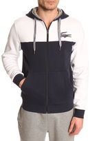 Thumbnail for your product : Lacoste Sport Two-Tone Navy and White Top with Zip Hood