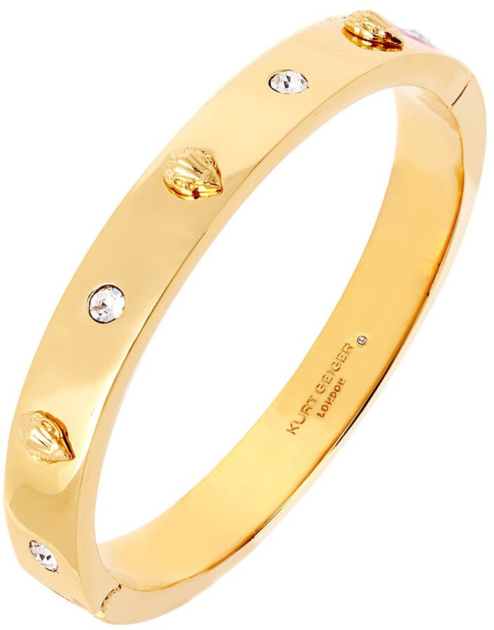 Crystal And Gold Bangle | Shop the world's largest collection of fashion |  ShopStyle