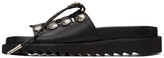 Thumbnail for your product : Toga Pulla Black Buckle Sandals