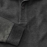 Thumbnail for your product : Charles Tyrwhitt Charcoal long sleeve pique polo