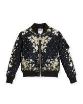 Thumbnail for your product : Givenchy Baby's Breath Print Puffer Bomber Jacket, Size 4-5