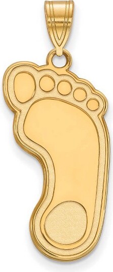 Black Bow Jewelry Co. BlackBowJewelry14kYellowGoldPlatedSterlingSilverNorthCarolinaTarHeelsNCAAExtraLargeMascotPendant
