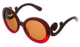Thumbnail for your product : Prada Baroque Oversize Sunglasses