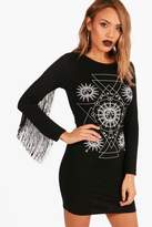 Thumbnail for your product : boohoo Halloween Horrorscope Bodycon Dress